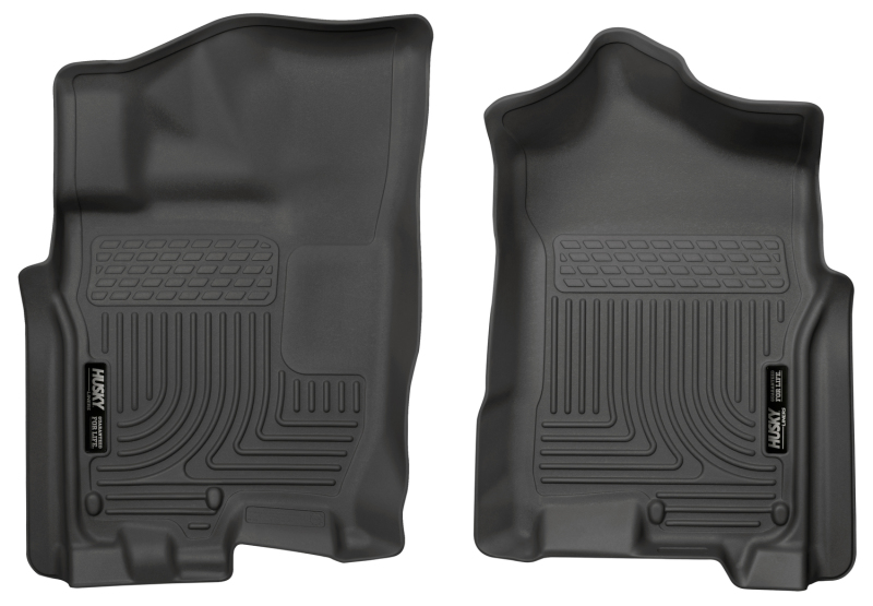 Nissan Titan XD Floor Mats - Front - Husky Liners - WeatherBeater - Black - 2016